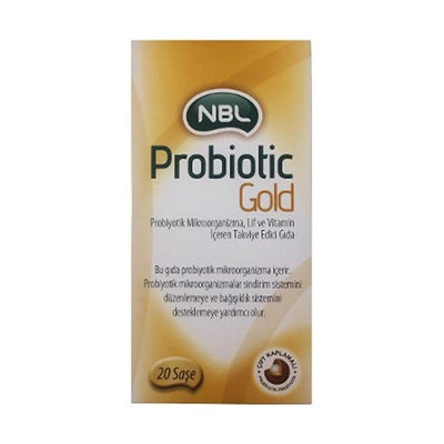 NBL Probiotic Gold 20 Sachets - Gut Health Support with 2.5 Billion Probiotics per Serving
