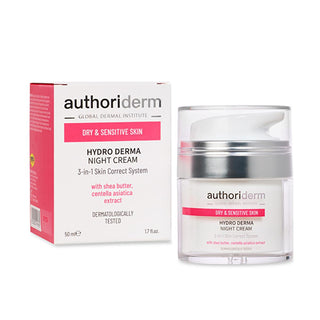Authoriderm Night Cream for Dry, Sensitive Skin: Rejuvenating Shea Butter Formula - Even Skin Tone, Hydrating, 50ml Authoriderm Night Cream: Dry, Sensitive Skin - Hydrate & Rejuvenate Night cream for dry skin, Night cream sensitive skin, Shea butter night cream, Rejuvenating night cream, Skin tone evening cream, Authoriderm night cream, Night cream 50ml, Hydrating night cream, dry skin, sensitive skin, anti-aging, evening skincare, shea butter, rejuvenation, skin tone, protection, moisturizing, hydrating, s