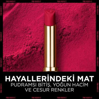 L'Oreal Paris Color Riche: Pink Worth It - Intense Volume Matte Lipstick with Hyaluronic Acid, Long Lasting Color & Fuller Lips L'Oreal Pink Matte Lipstick: Volume & Long Lasting Color Loreal lipstick, matte lipstick, long lasting lipstick, hyaluronic acid lipstick, volume lipstick, pink matte lipstick, Color Riche lipstick, intense color lipstick, fuller lips lipstick, powder matte lipstick, L'Oreal Paris, lipstick, matte finish, long-lasting, hyaluronic acid, lip color, volume, pink lipstick, Color Riche,