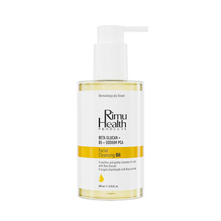 Rimu Health Facial Cleansing Oil: Blackhead & Acne Treatment, Soothing Beta Glucan Formula, Deep Pore Cleansing for All Skin Types Rimu Health Facial Cleansing Oil: Blackhead & Acne Treatment facial cleansing oil, blackhead removal, acne treatment, skin soothing, gentle cleanser, deep pore cleansing, sensitive skin cleanser, all skin types cleanser, beta glucan skincare, niacinamide face wash, face wash, face cleanser, skin care, beta glucan, allantoin, aloe vera water, niacinamide, deep cleansing, all skin