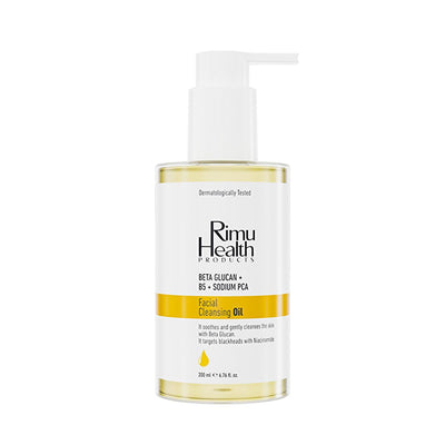 Rimu Health Facial Cleansing Oil: Blackhead & Acne Treatment, Soothing Beta Glucan Formula, Deep Pore Cleansing for All 