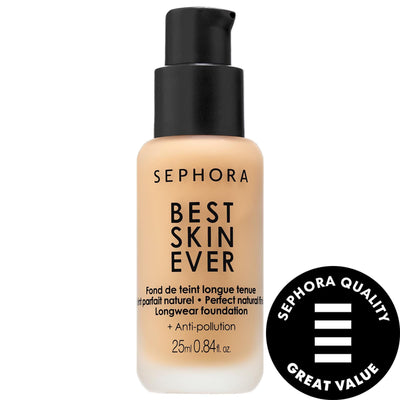 Best Skin Ever Liquid Foundation - Natural Finish, 12-Hour Hydration & Anti-Pollution Formula