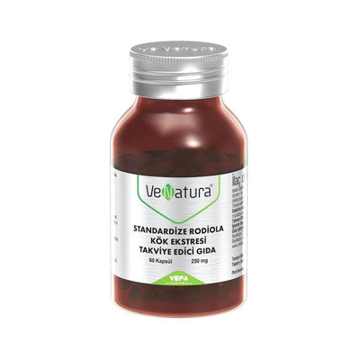 VeNatura Rhodiola Root Extract Supplement - 60 Capsules, Standardized Adaptogenic Herb for Stress Relief & Mental Clarit