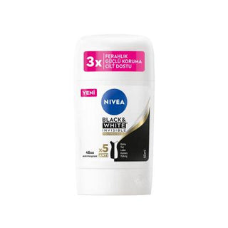 Nivea Black Invisible Smooth Women's Stick Deodorant: 48H Stain-Free Protection for Black & White Clothes, Alcohol-Free Nivea Invisible Deodorant: 48H Stain-Free Protection deodorant, antiperspirant, stick deodorant, invisible deodorant, stain-free deodorant, women's deodorant, long-lasting deodorant, alcohol-free deodorant, Nivea deodorant, deodorant for black clothes, women's antiperspirant, best deodorant, no white marks, no yellow stains, sensitive skin, daily use, fragrance, personal care, beauty, hygi