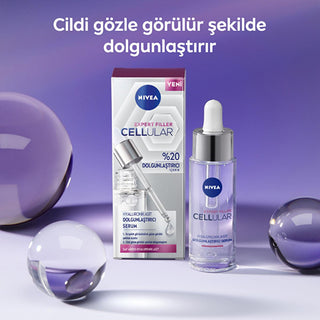 NIVEA Anti-Aging Facial Serum - Cellular Expert Filler Hyaluronic Acid Plumpi...