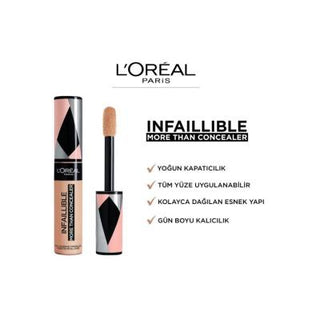 L'Oreal Paris Infaillible Concealer: Full Face Coverage, Long-Lasting 327 Cashmere - Blemish Cover, Even Skin Tone, Makeup Base L'Oreal Infaillible Concealer: Full Coverage, Long-Lasting Loreal Paris Infaillible concealer, full face concealer, long-lasting concealer, 327 Cashmere concealer, skin imperfection concealer, even skin tone concealer, makeup base, blemish cover, Loreal concealer, concealer, full coverage concealer, face makeup, makeup, cosmetics, beauty, long-wear concealer, flawless complexion, s