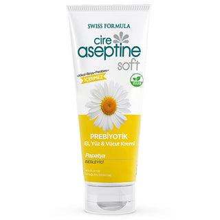 Cire Aseptine Soft Moisturizing Cream - Prebiotic Skincare with Vitamin E & Chamomile Extract, Paraben-Free Cire Aseptine Soft Moisturizing Cream - Prebiotic & Vitamin E moisturizing cream, prebiotic skincare, paraben-free cream, Vitamin E cream, chamomile extract skincare, skincare, nourishing cream, hydration, dry skin, sensitive skin, natural ingredients, dermatologically tested, gentle skincare