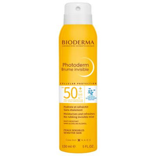 Bioderma Photoderm Brume Invisible SPF50 Sunscreen Spray - Hypoallergenic, Fragrance-Free, Water-Resistant Protection