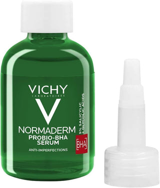 Vichy Normaderm BHA Peeling Serum: Exfoliate, Clarify & Control Oil for Acne-Prone Skin | Blackhead Treatment, Brighter Complexion Vichy BHA Serum: Exfoliate Oily Acne Skin & Treat Blackheads BHA serum, peeling serum, oily skin serum, acne serum, blackhead treatment, Vichy Normaderm serum, exfoliating serum, sebum control serum, skin clarifying serum, Facial Serum, BHA, Probiotic, exfoliation, oily skin, acne-prone skin, blackheads, blemishes, skin texture, skin radiance, oily skin treatment, acne treatment