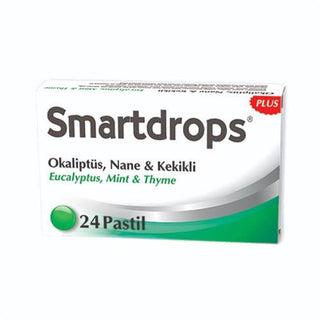 Smartdrops Herbal Lozenges with Eucalyptus, Mint & Thyme - Natural Throat Relief & Comfort Smartdrops Herbal Lozenges - Natural Throat Relief herbal lozenges, eucalyptus throat relief, natural throat comfort, dietary supplement lozenges, thyme and mint lozenges, throat soothers, natural remedies, lozenges, throat comfort, herbal supplements, eucalyptus oil, mint oil, thyme extract