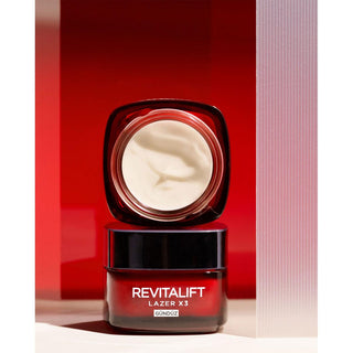 loreal paris revitalift lazer x3 day cream product image, loreal paris revitalift lazer x3 day cream packaging, loreal paris revitalift lazer x3 day cream application L'Oreal Paris Revitalift Lazer X3 Anti-Aging Day Cream - Reduces Wrinkles, Enhances Skin Firmness | 50 ml L'Oreal Paris Revitalift Lazer X3 Day Cream 50 ml ai-generated, loreal-paris, anti-aging, day-cream, wrinkle-reduction, skincare, pro-xylane, hydration, firming-cream, women
