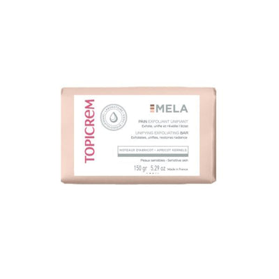 Topicrem Mela Unifying Exfoliating Bar: Gentle Apricot Scrub for Sensitive Skin, Brightening & Cleansing Ð Reveal Smooth
