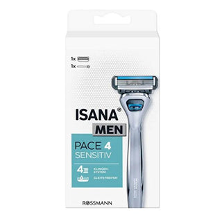 Isana Men Shaving Razor - Chrome & Teflon Coated, Pivoting Head for Sensitive Skin Isana Men's Shaving Razor - Chrome & Teflon Coated shaving razor for men, sensitive skin shaving, chrome teflon coated razor, pivoting head razor, moisturizing strip razor, men's grooming, personal care, shaving essentials, sensitive skin care, men's shaving kit, razor with moisturizing strip, comfortable shaving, close shave razor