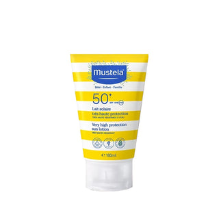 Mustela SPF 50+ Sunscreen Lotion for Sensitive Skin - 100ml High Protection Sunscreen Mustela SPF 50+ Sunscreen Lotion - High Protection Mustela sunscreen, SPF 50+ sunscreen lotion, high protection sunscreen, sunscreen for sensitive skin, baby sunscreen, sun protection, outdoor enthusiasts, sensitive skin care, moisturizing sunscreen, UV protection