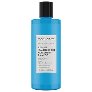 Maruderm Hyaluronic Acid Moisturizing Shampoo - Deep Hydration & Damage Repair - Sulfate-Free, Vegan Formula for Dry & Damaged Hair (13.53 fl oz) Maruderm Hyaluronic Shampoo: Hydrate & Repair Dry, Damaged Hair Hyaluronic acid shampoo, Moisturizing shampoo, Hydrating shampoo, Sulfate-free shampoo, Vegan shampoo, Dry hair shampoo, Damaged hair repair shampoo, Argan oil shampoo, Panthenol shampoo, Keratin shampoo, shampoo, hair care, dry hair, damaged hair, hair hydration, hair repair, argan oil, panthenol, ke
