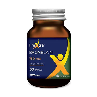 LifeXtra Bromelain 750 mg Digestive Enzyme Capsules - Anti-Inflammatory & Natural Health Supplement for Adults & Childre