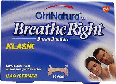 OtriNatura Breathe Right Classic Nasal Strips for Improved Breathing