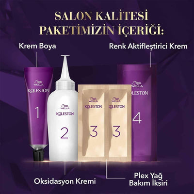 Wella Koleston Supreme Dark Chestnut Hair Dye: Intense Color, Gray Coverage & Damage Repair - Long Lasting Koyu Kestane