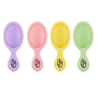 eklip mini makaron brush assorted colors, compact hairbrush for styling, Eklips Mini Makaron Brush on a display Eklips Mini Makaron Brush - Perfect for Teens and Adults | Assorted Colors Eklips Mini Makaron Brush - Assorted Colors eklips, hair-brush, mini-brush, travel-friendly, hair-care, detangling, compact, teen-hair-care, adult-hair-care, ai-generated