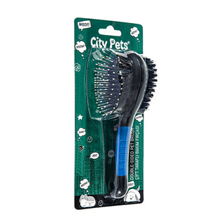 City Pets Pet Grooming Brush - Dual-Sided Ergonomic Pet Care Tool for Comfortable Grooming & Massage City Pets Pet Grooming Brush - Ergonomic Dual-Sided Pet Care pet grooming brush, dual-sided pet brush, ergonomic pet grooming tool, pet care accessories, pet massage brush, pet grooming tools, pet care, grooming accessories, pet owners, pet comfort, pet health