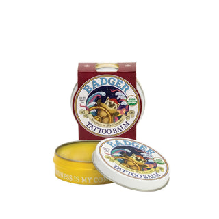 Badger Tattoo Cream - Natural Aftercare for Tattoos, 56g Badger Tattoo Cream for Natural Aftercare Tattoo cream, Tattoo aftercare, Badger tattoo cream, Natural tattoo care, Organic tattoo products, Tattoo maintenance, Healing tattoos, Natural ingredients, Travel-friendly, Personal care, Tattooed skin, Skin nourishment, Badger brand, Eco-friendly tattoo products