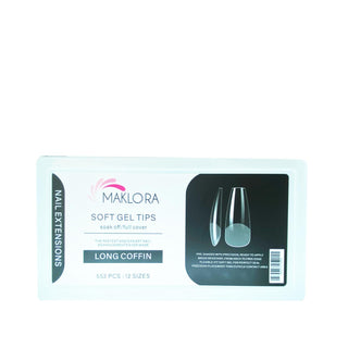 Maklora Soft Gel False Nails - Long Coffin Shape, 552 Pieces, Reusable Nail Tips for Elegant Nail Appearance Maklora Soft Gel False Nails - Long Coffin Shape False Nails, Soft Gel Nail Tips, Long Coffin Nail Shape, Reusable Nail Enhancements, Nail Beauty Products, Nail Care, Beauty Enhancements, Cosmetic Nails, Nail Tips, Nail Art, Nail Design, Beauty Products
