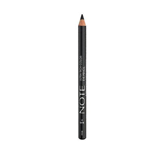Note Cosmetics Ultra Rich Color Eye Pencil - 01 Black: Intense Pigment, Semi-Matte Finish for Long-Lasting Smoky Eyes Note Eye Pencil - Black: Ultra Rich Color, Semi-Matte Finish black eye pencil, ultra rich eye pencil, semi-matte eye liner, highly pigmented eyeliner, long lasting eye makeup, smoky eye pencil, note cosmetics eye pencil, intense color eye pencil, 01 black eye pencil, eye definition pencil, eye pencil, eyeliner, cosmetics, semi-matte finish, high pigment intensity, long-wearing, smudge-proof,