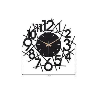 Muyika 41x41cm Modern Metal Silent Wall Clock - Large Decorative Timepiece for Home Muyika Modern Metal Silent Wall Clock - Large & Stylish wall clock, metal wall clock, silent wall clock, modern wall decor, large wall clock, home decor, bedroom decor, office decor, modern clock, silent clock, metal clock, decorative clock, interior design, home accessories
