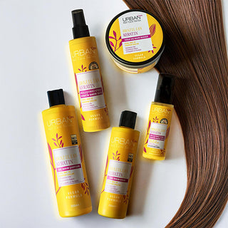 Urban Care Brazilian Keratin Hair Cream: Smooths, Repairs & Protects Frizzy, Damaged Hair – Vegan, SLES/SLS Free, Marula Oil Infused Urban Care Keratin Hair Cream: Smooth Frizzy Hair & Repair Damage Brazilian Keratin hair cream, hair smoothing cream, anti-frizz hair treatment, damaged hair repair cream, vegan hair care, Marula oil hair cream, keratin hair treatment, dry hair moisturizer, SLES SLS free hair cream, hair care for damaged hair, hair cream, keratin treatment, hair repair, frizz control, vegan be
