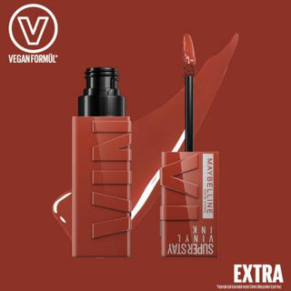 Maybelline New York Super Stay Vinyl Ink Lip Gloss - Long Lasting Shiny Finish -130 Extra Maybelline Super Stay Vinyl Ink Lip Gloss - 16 Hour Long Lasting Lip Gloss, Long Lasting Lip Color, Maybelline Super Stay Vinyl Ink, Liquid Lip Gloss, Shiny Lip Makeup, Cosmetics, Beauty Products, Makeup, Lip Care, Durable Lip Color, Easy Application Lip Gloss, Non-Sticky Lip Gloss, Glossy Lip Finish