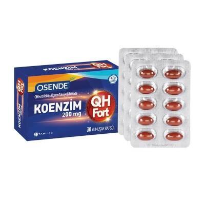 Osende Koenzim QH 200mg: Advanced Ubiquinol CoQ10 Supplement for Enhanced Energy, Antioxidant & Heart Health - 30 Softge