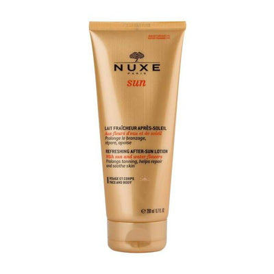 Nuxe Sun After Sun Lotion: Hydrate, Soothe & Prolong Tan Up to 2 Weeks - Non-Comedogenic, Paraben-Free Formula for Face 