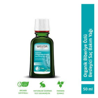 Weleda Organik Nourishing Hair Care Oil with Rosemary Extract - 1.69 fl oz Weleda Nourishing Hair Oil with Rosemary - 1.69 fl oz nourishing hair oil, organic hair care, rosemary extract hair treatment, natural hair nourishment, hair care oil for dry hair, Weleda, organic rosemary hair oil, natural hair care products, hair nourishment, hair protection, healthy hair, shiny hair, plant-based hair care, pre-wash hair treatment, leave-in hair oil