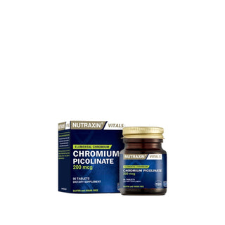 Nutraxin Chromium Picolinate 200 mcg Supplement - 90 Capsules for Metabolic Health Support Nutraxin Chromium Picolinate 200 mcg - Metabolic Health Supplement Chromium Picolinate supplement, Dietary supplement for metabolic health, 200 mcg Chromium capsules, Nutraxin Chromium Picolinate, Chromium deficiency supplement, Metabolic health support, Dietary supplements, Health and wellness products