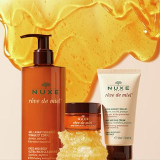 Nuxe Reve de Miel Hand and Nail Cream: Natural Repair for Dry, Damaged Hands - Moisturizing, Anti-Aging Hand Care Nuxe Hand Cream: Repair Dry Hands & Nails - Natural Moisturizer hand cream, nail cream, moisturizing hand cream, repairing hand cream, natural hand cream, dry hands treatment, Nuxe Reve de Miel, honey hand cream, anti-aging hand cream, hand and nail care, dry hands, damaged hands, natural skincare, honey, avocado oil, sweet almond oil, argan oil, vitamin E, sensitive skin, hand care, nail care, 