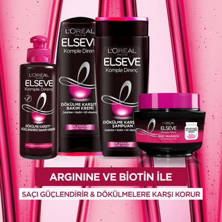 loreal-paris-elseve-complete-resistance-cream-360ml, loreal-paris-elseve-strengthening-hair-treatment L'Oreal Paris Elseve Complete Resistance Anti-Hair Fall Care Cream - Strengthens Weak Hair | 360 ml L'Oreal Paris Elseve Strengthening Hair Treatment 360ml loreal-paris, elseve, hair-care, anti-hair-fall, strengthening, biotin, vitamin-b5, hair-treatment, ai-generated, hair-loss