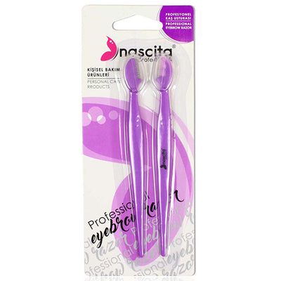 Nascita Professional Eyebrow Razor & Tweezer Set for Precise Grooming - Double-Ended Design for Versatility and Comfort