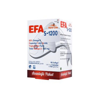 New Life Efa S-1200: High Potency Omega 3 Fish Oil Capsules | 720mg Omega-3, ...