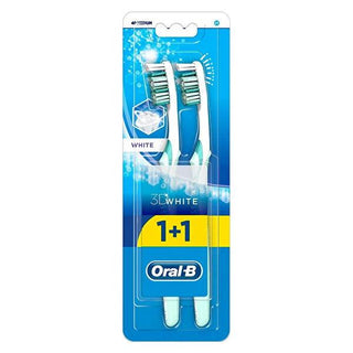 Oral-B Advantage 3D White Soft Manual Toothbrush - Gentle Cleaning, 2 Pack Oral-B 3D White Soft Toothbrush - Gentle & Effective Cleaning Manual Toothbrush, Soft Bristle Toothbrush, Oral-B Toothbrush, Toothbrush for Sensitive Teeth, Effective Oral Hygiene, Dental Care Toothbrush, Oral Care, Gentle Cleaning, Advanced Oral Hygiene, 2-Pack Toothbrush, Soft Bristles, Indicator Bristles, Power Tip Brush Head, Polishing Heads, Ergonomic Design