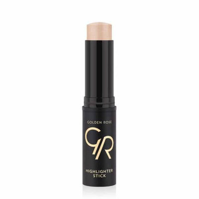 Golden Rose Highlighter Stick: Bright Gold Illuminating Makeup for Radiant Glow | Easy Application, Portable Highlightin