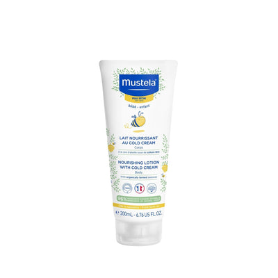Mustela Nourishing Lotion With Cold Cream - Moisturizing Skincare for Dry Skin - 200ml