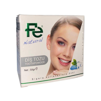 Fe Diş Tozu Natural Fe Di_ Tozu Natural - Natural Tooth Powder for Smokers, Teeth Whitening Oral Care