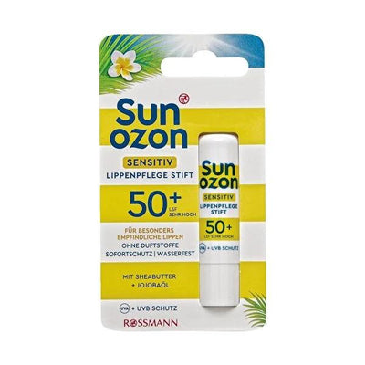 Sunozon Lip Balm SPF 50+ - Ultimate Sun Protection Lip Balm with Shea Butter & Jojoba Oil | Fragrance-Free, UVA/UVB Defe