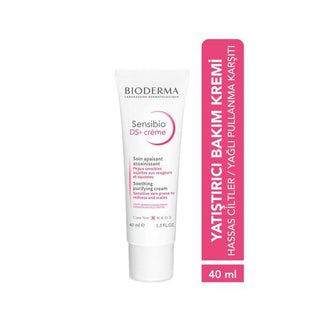 Bioderma Sensibio DS+ Cream - Soothing Moisturizing Cream for Sensitive Skin, Fragrance-Free, for Adults & Babies