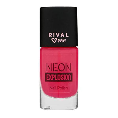 Rival Loves Me Neon Happy Days Nail Polish: UV Glow, Bright Color, 8ml - Stand Out with Vibrant, Long-Lasting Neon Nails
