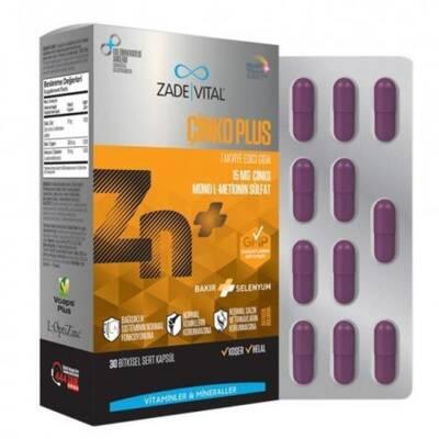 Zade Vital Zinc Plus: Immune Support Supplement with Highly Absorbable L-OptiZinc, Copper & Selenium - Vegan, Vegetarian