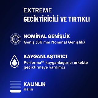 Durex Extreme Condoms - Delaying, Textured for Enhanced Pleasure - Pack of 20 Durex Extreme Condoms - Delaying & Textured for Enhanced Pleasure Durex Extreme Condoms, delaying condoms, textured condoms, extended pleasure condoms, ribbed condoms, condoms with delaying cream, condoms for enhanced pleasure, adult protection, intimate products, couples gifts, adult accessories
