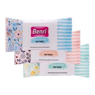 Benri wet wipes packaging, Benri wet wipes opened for use, Benri wet wipes close-up Benri Wet Wipes - Gentle Formula - Perfect for Parents and Travelers | 15 Packs Benri Wet Wipes - Gentle & Safe for All Occasions benri, wet-wipes, hygiene, parents, travelers, skin-care, convenient, travel-essential, ai-generated, gentle-formula