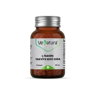 venatura l-teanin capsules product image, venatura l-teanin 30 capsules packaging front Venatura L-Teanin 30 Capsules - 200mg Venatura L-Teanin 30 Capsules - 200mg venatura, l-teanin, calm, focus, amino-acid, adults, stress-relief, capsules, dietary-supplement, ai-generated