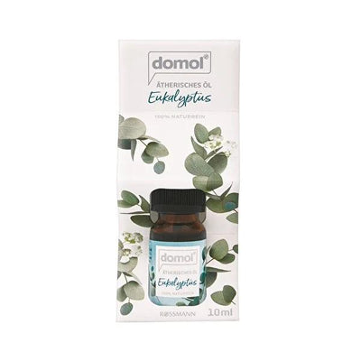 Domol Eucalyptus Essential Oil 10ml - Natural Aromatherapy, Refreshing Home Fragrance, Diffuser & Room Spray Oil